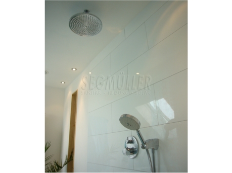 Duschanlage m. Unterputz Brausebatterie,Kopfbrause u. Handbrause